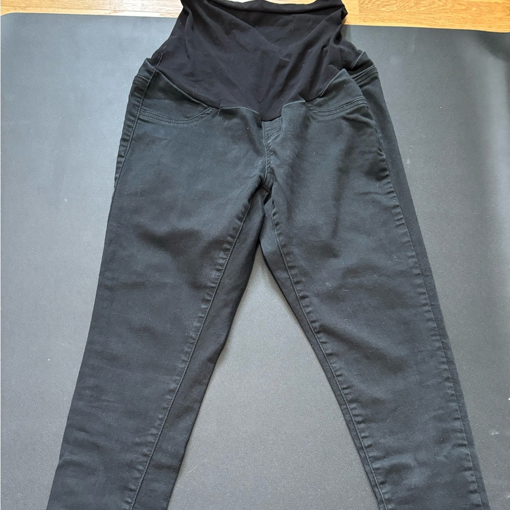 Motherhood Maternity Jeans Size Petite Medium - Black Denim